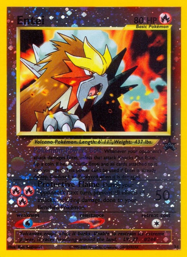 Image for Entei (34/53) (PR) - Pokemon