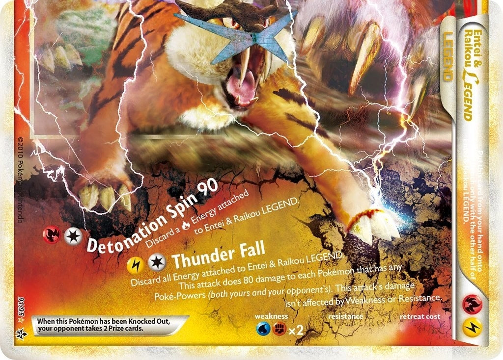 Image for Entei & Raikou Legend (bottom) (91/95) (UL) - Pokemon