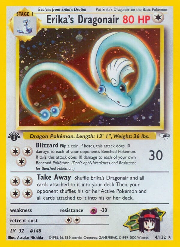 Image for Erika's Dragonair (004/132) (G1) - Pokemon