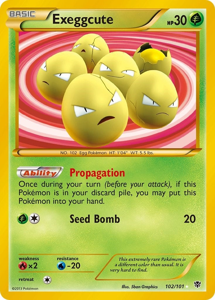 Image for Exeggcute (102 Secret Rare) (102/101) (PLB) - Pokemon