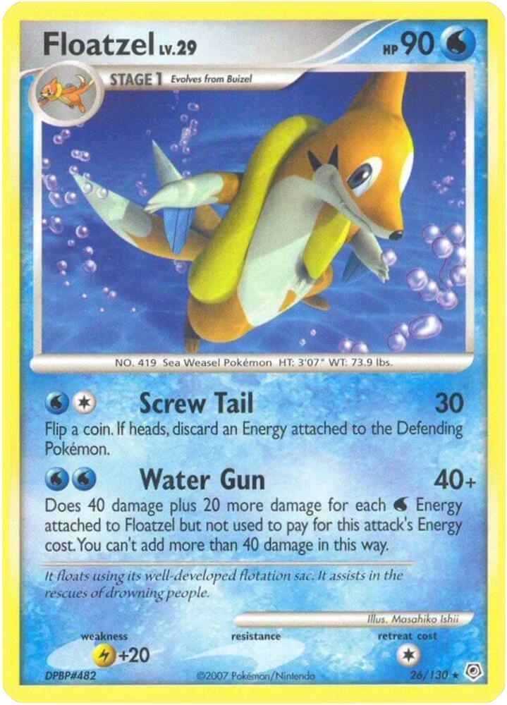 Image for Floatzel (26/130) (DP) - Pokemon