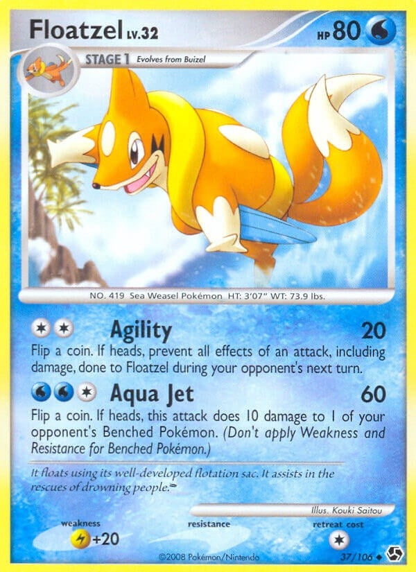 Image for Floatzel (37/106) (GE) - Pokemon