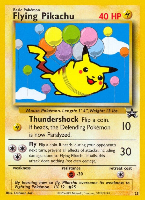 Image for Flying Pikachu (25/53) (PR) - Pokemon