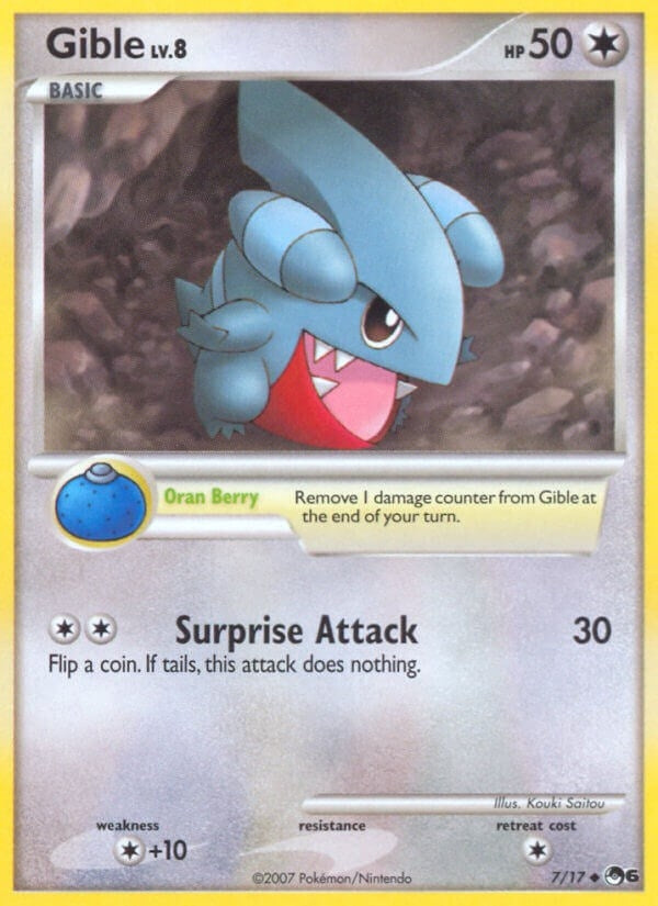 Image for Gible (007/017) (POP) - Pokemon