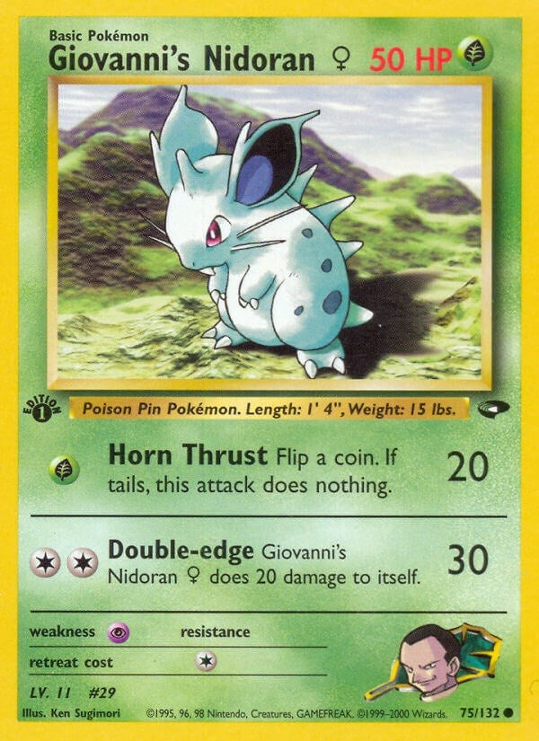 Image for Giovanni's Nidoran F (075/132) (G2) - Pokemon