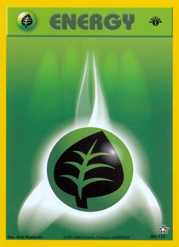 Image for Grass Energy (108/111) (N1) - Pokemon