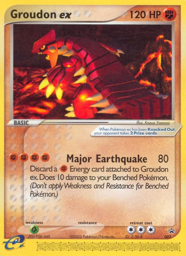 Image for Groudon ex - 002 (Nintendo Power Magazine) (002) (PR) - Pokemon