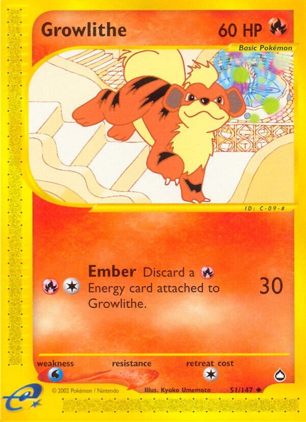 Image for Growlithe (51) (051/147) (AQ) - Pokemon