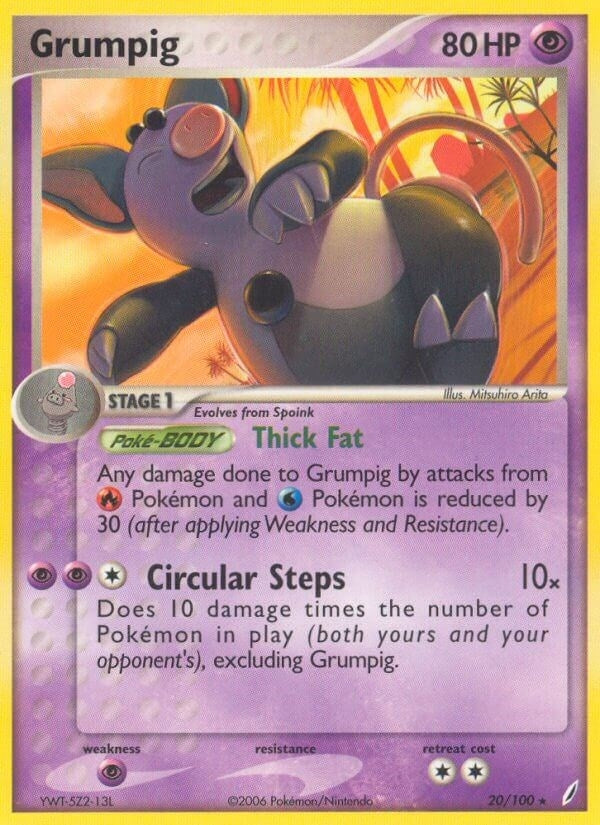 Image for Grumpig (20/100) (CG) - Pokemon