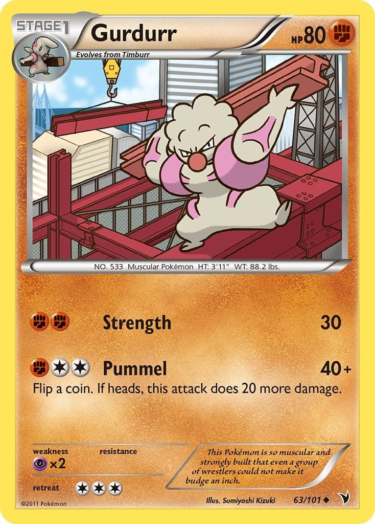 Image for Gurdurr (63/101) (NVI) - Pokemon