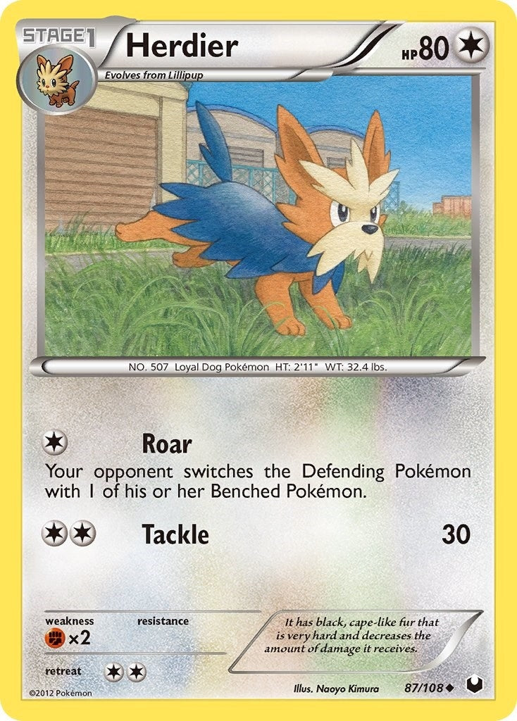 Image for Herdier (87/108) (DEX) - Pokemon