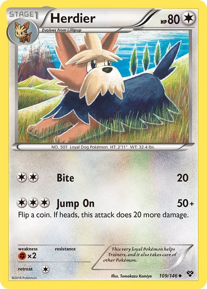 Image for Herdier (109/146) (XY) - Pokemon
