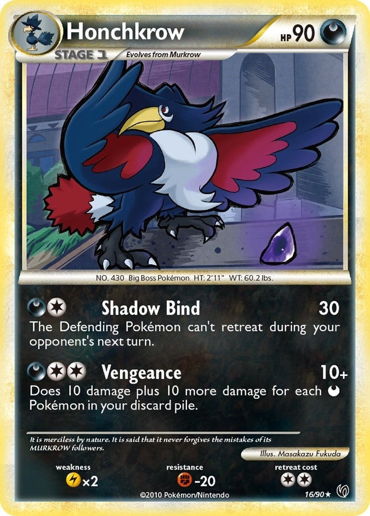 Image for Honchkrow (16) (16/90) (UD) - Pokemon