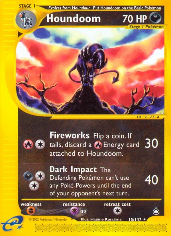 Image for Houndoom (15) (015/147) (AQ) - Pokemon