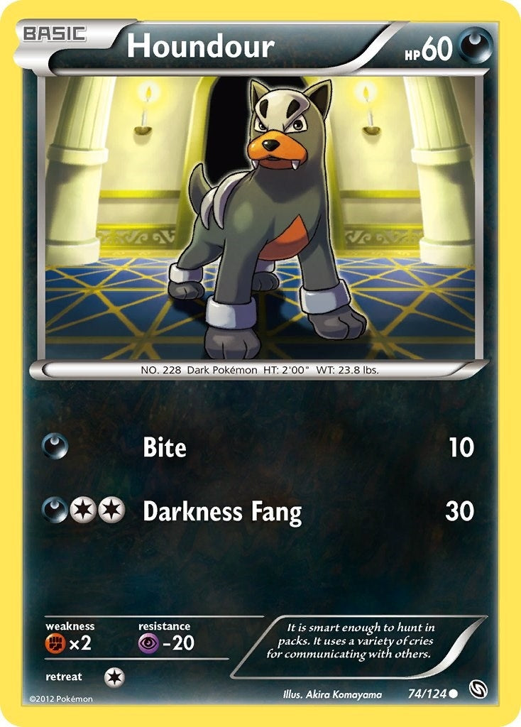 Image for Houndour (74/124) (DRX) - Pokemon