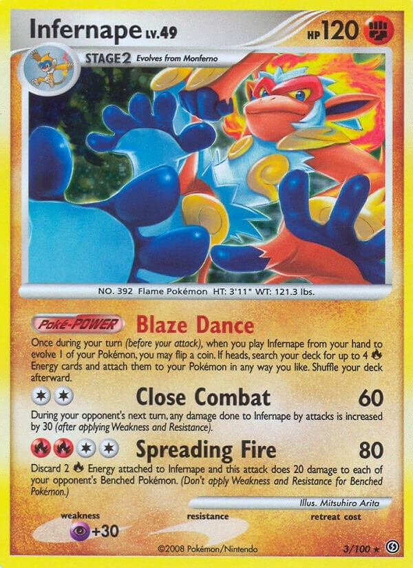 Image for Infernape (3/100) (SF) - Pokemon
