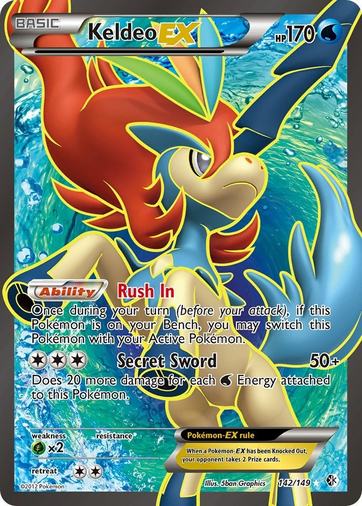 Image for Keldeo EX (142 Full Art) (142/149) (BCR) - Pokemon