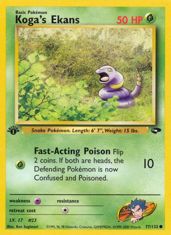 Image for Koga's Ekans (077/132) (G2) - Pokemon