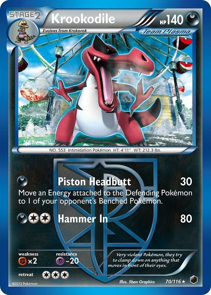 Image for Krookodile (Team Plasma) (70/116) (PLF) - Pokemon
