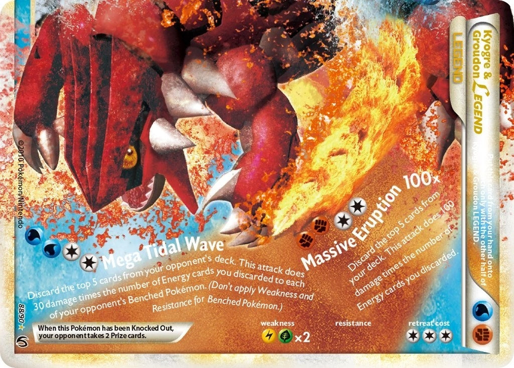 Image for Kyogre & Groudon Legend (Bottom) (88/90) (UD) - Pokemon