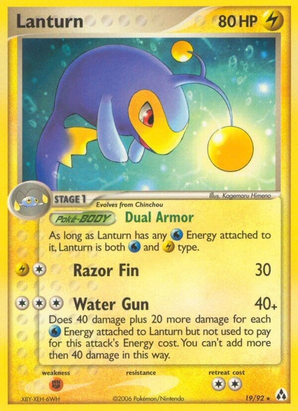 Image for Lanturn (19/92) (LM) - Pokemon