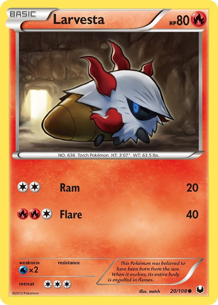 Image for Larvesta (20) (20/108) (DEX) - Pokemon