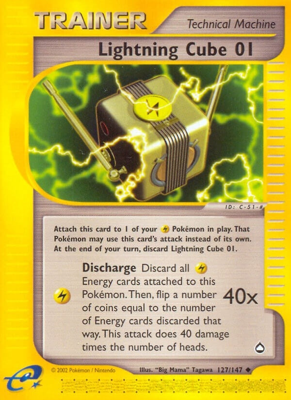 Image for Lightning Cube 01 (127/147) (AQ) - Pokemon