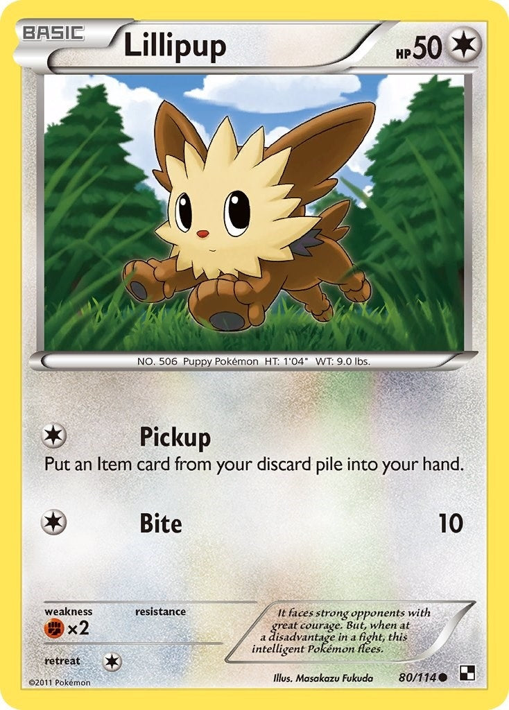Image for Lillipup (80) (80/114) (BLW) - Pokemon