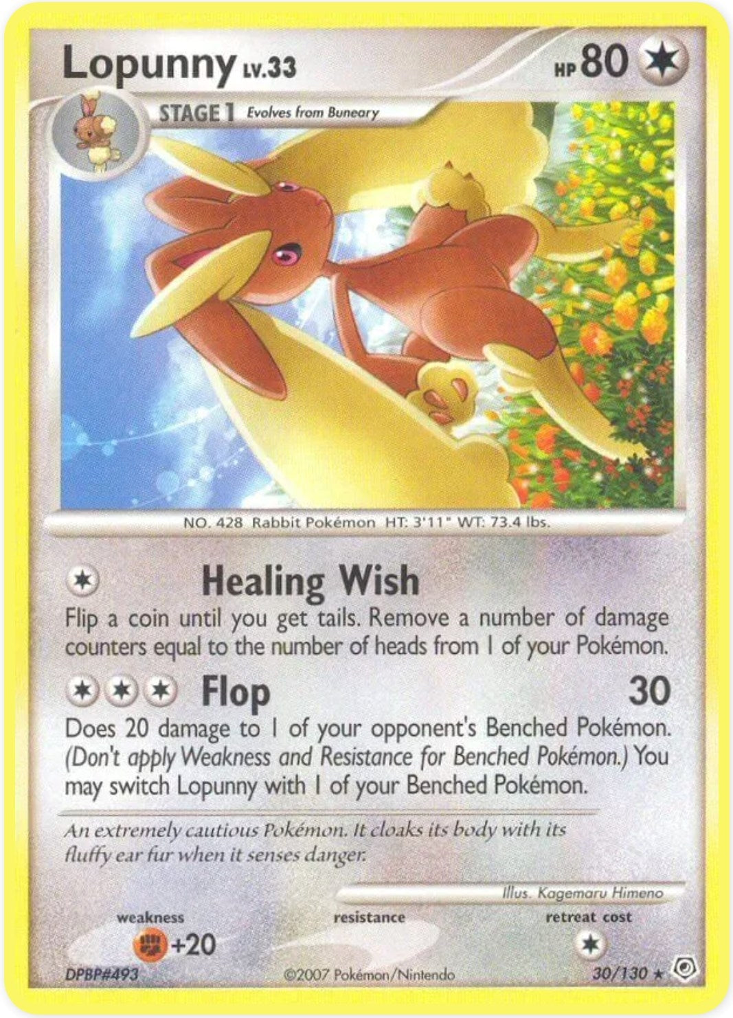 Image for Lopunny (30/130) (DP) - Pokemon