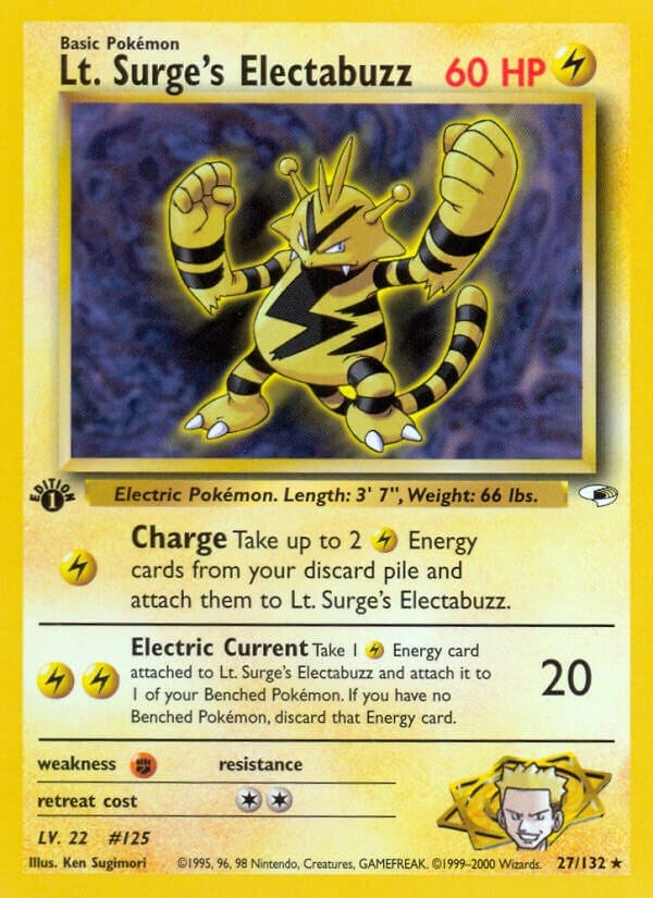 Image for Lt. Surge's Electabuzz (27) (027/132) (G1) - Pokemon