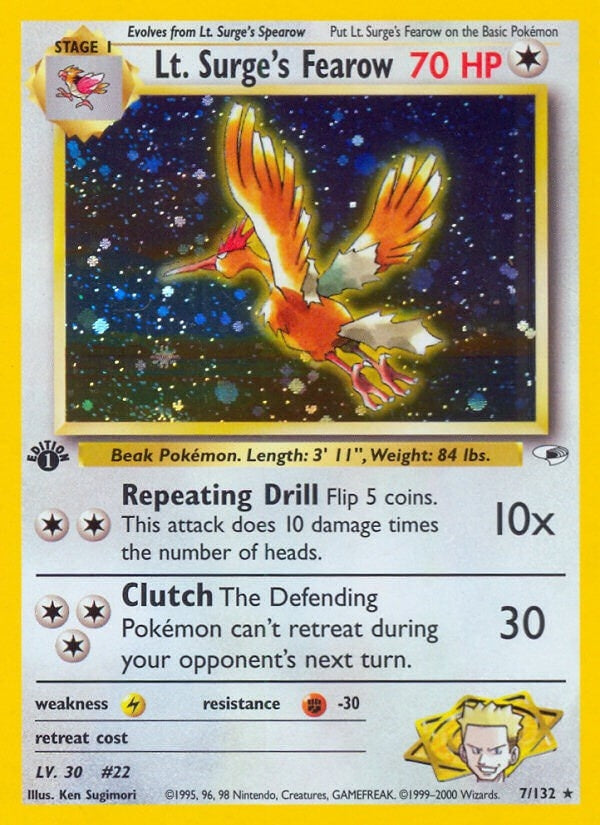 Image for Lt. Surge's Fearow (007/132) (G1) - Pokemon