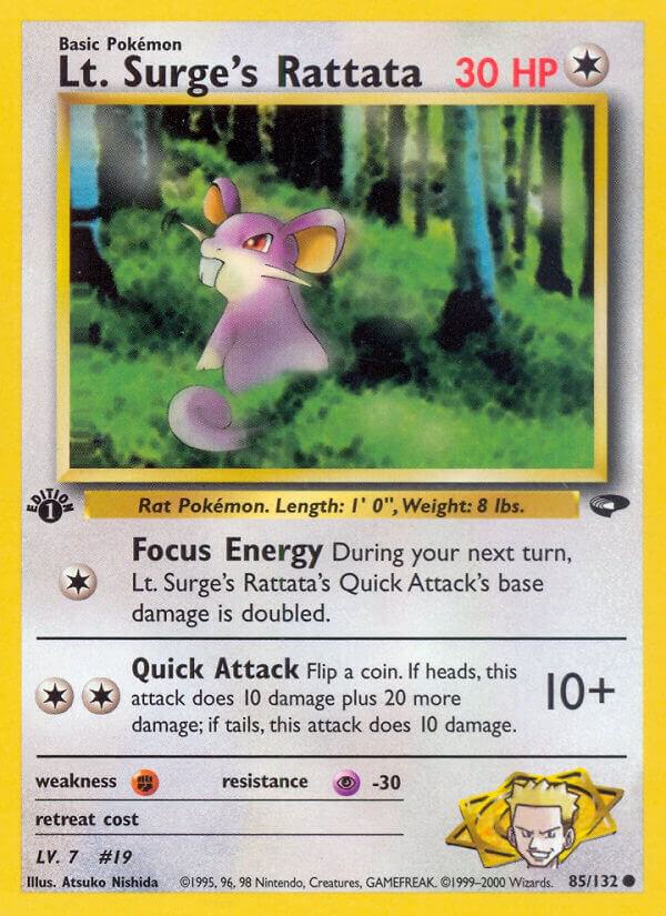 Image for Lt. Surge's Rattata (085/132) (G2) - Pokemon