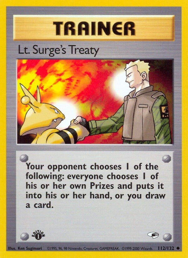 Image for Lt. Surge's Treaty (112/132) (G1) - Pokemon