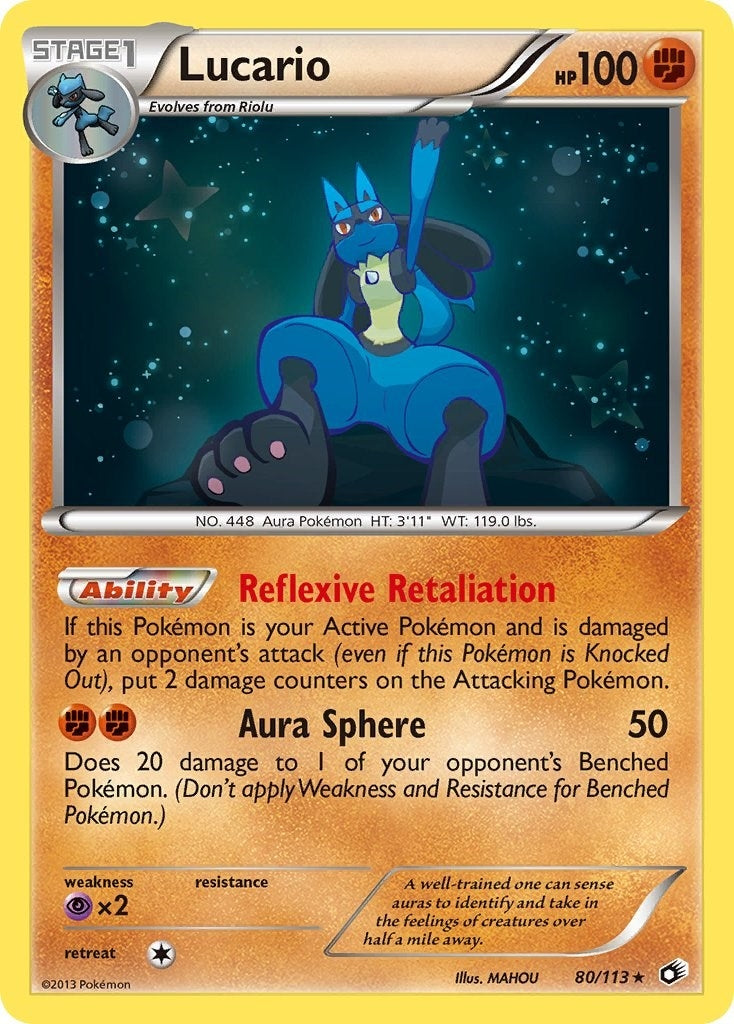 Image for Lucario (80/113) (LTR) - Pokemon
