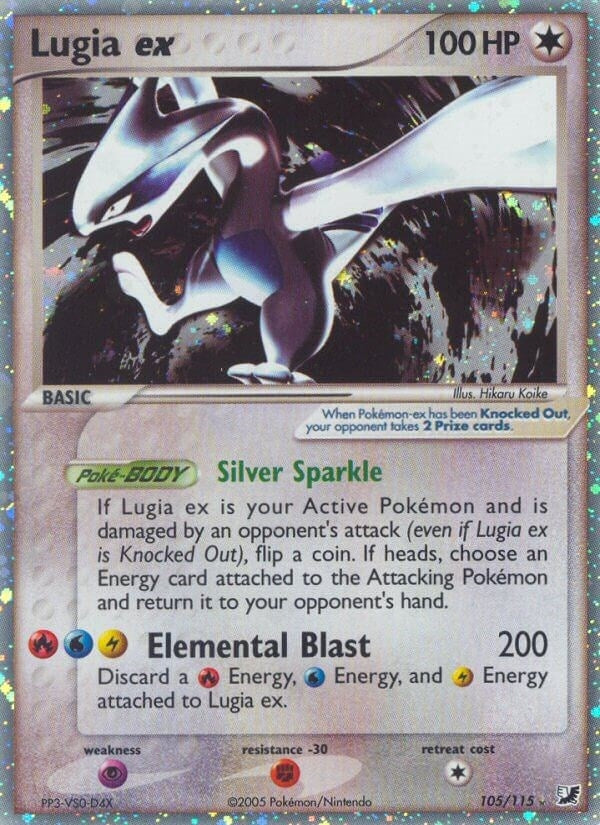 Image for Lugia ex (105/115) (UF) - Pokemon