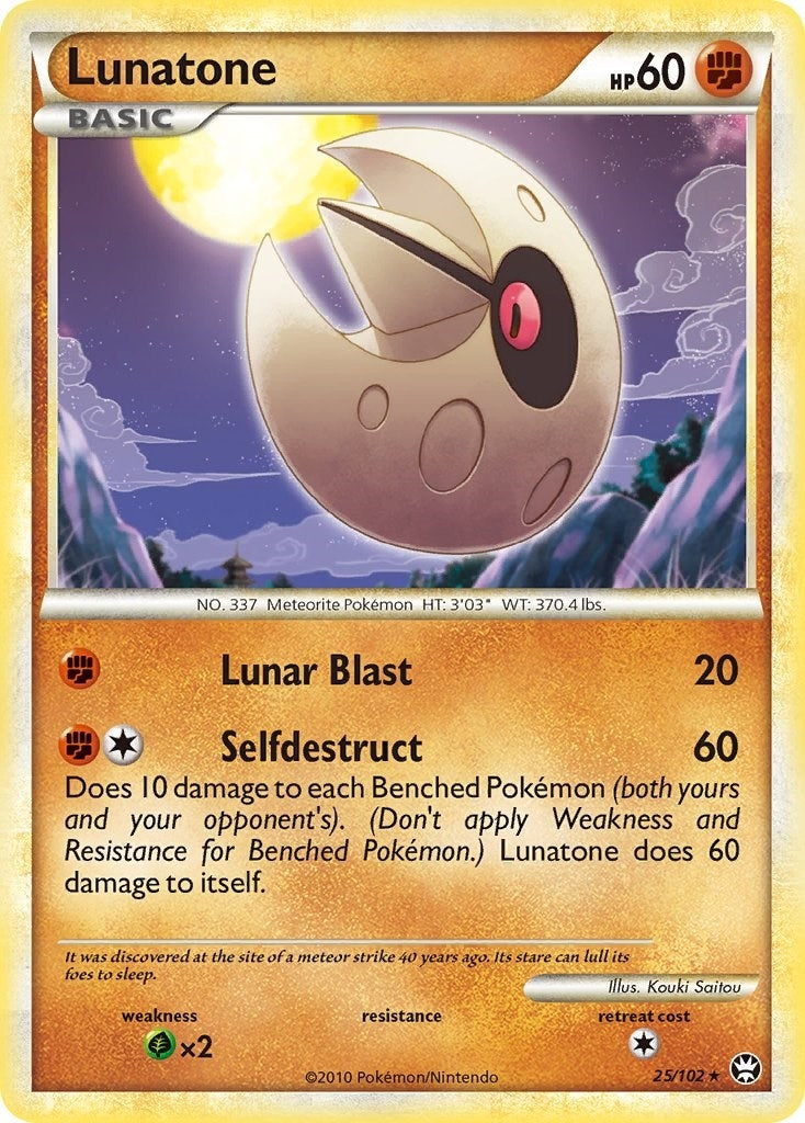 Image for Lunatone (25/102) (TM) - Pokemon