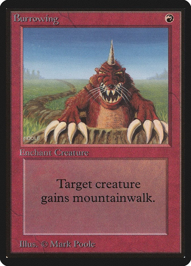 Image for Burrowing - Magic: The Gathering