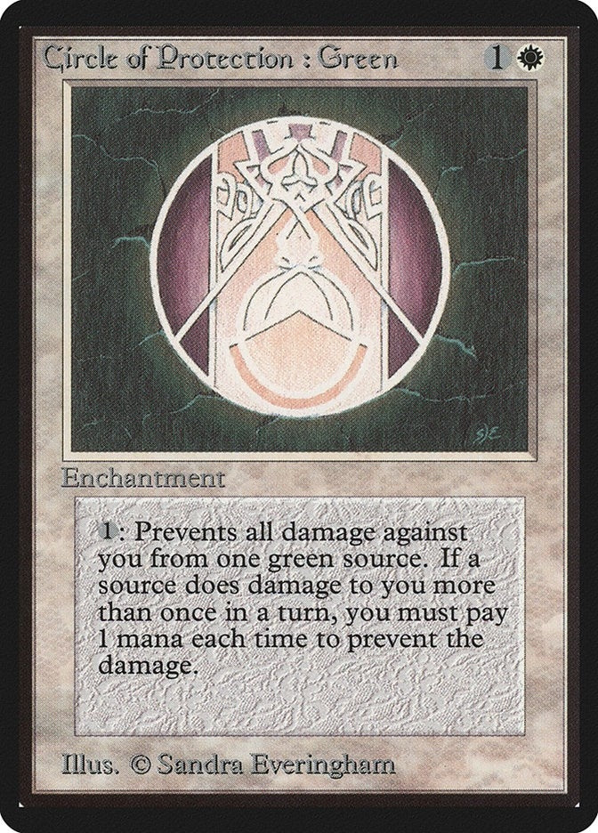 Image for Circle of Protection: Green - Magic: The Gathering