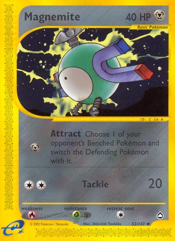 Image for Magnemite (52) (052/147) (AQ) - Pokemon