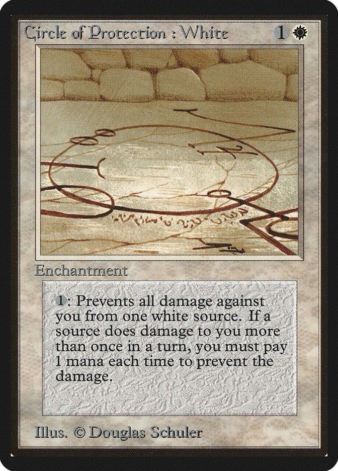 Image for Circle of Protection: White (LEB) - Magic: The Gathering