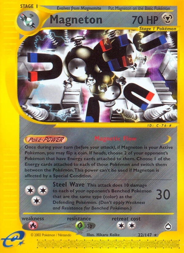 Image for Magneton (022/147) (AQ) - Pokemon