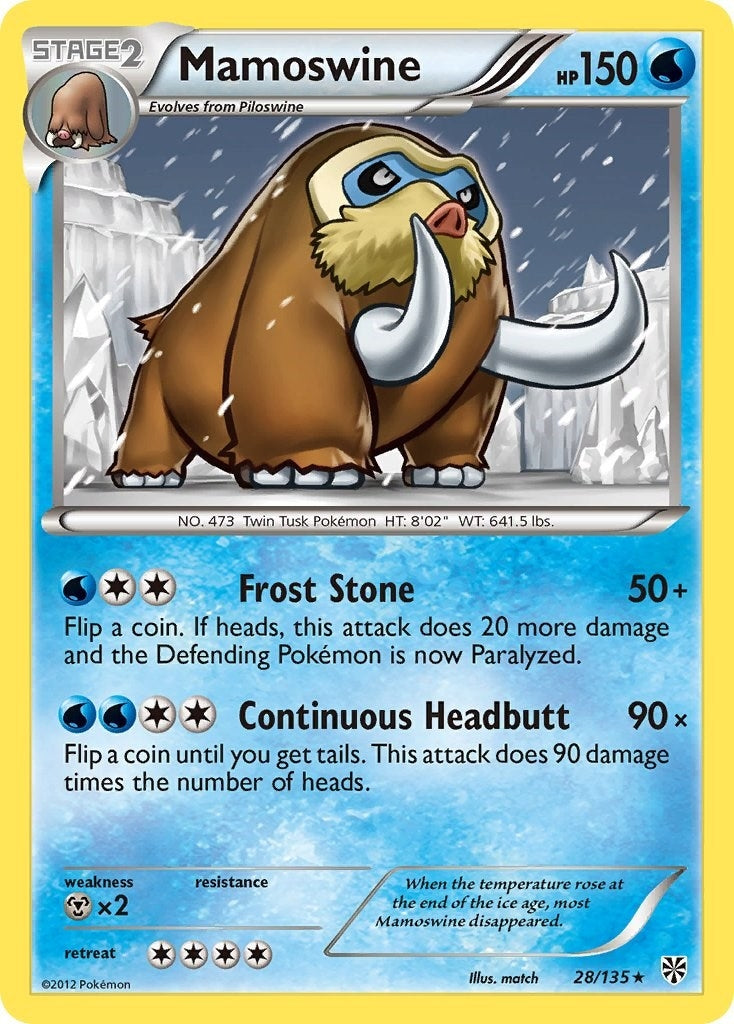 Image for Mamoswine (28/135) (PLS) - Pokemon
