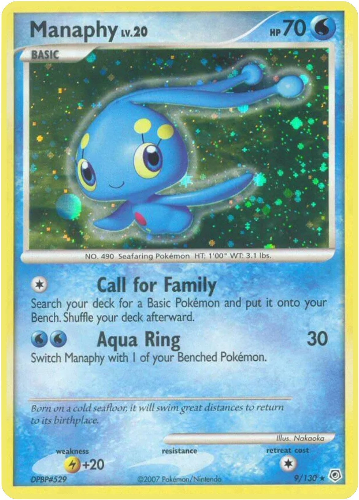 Image for Manaphy (9/130) (DP) - Pokemon