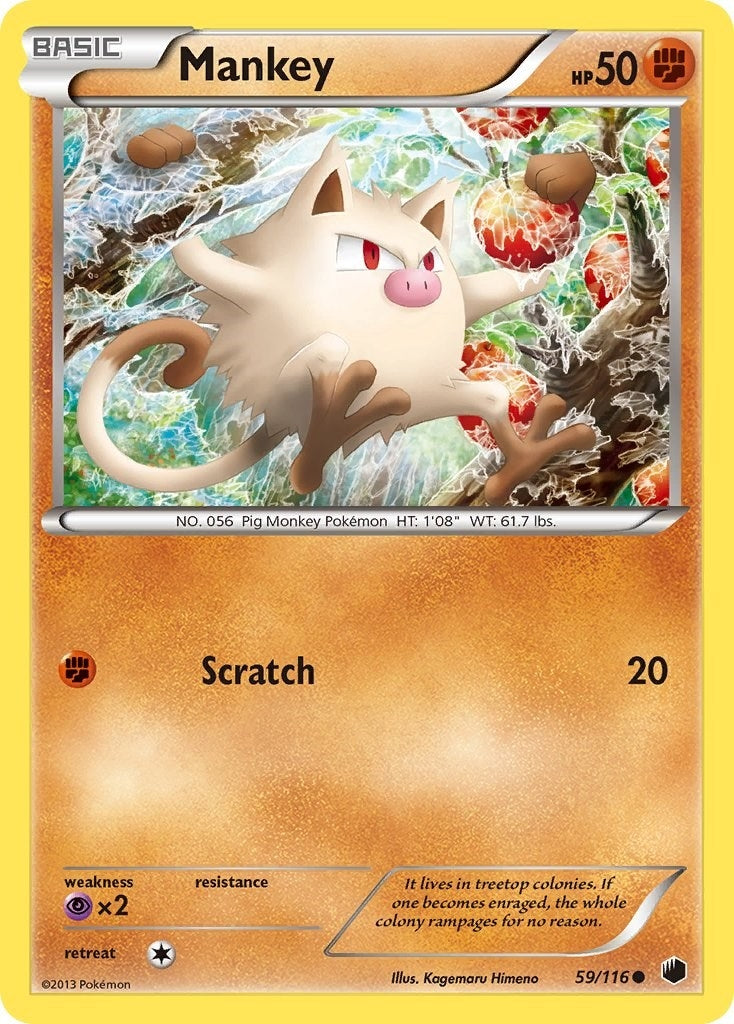 Image for Mankey (59/116) (PLF) - Pokemon