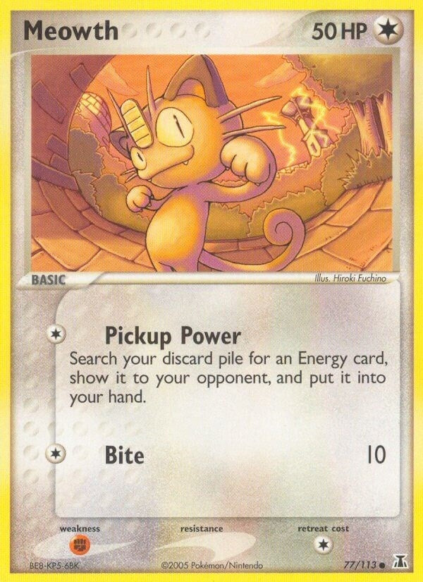 Image for Meowth (77/113) (DS) - Pokemon