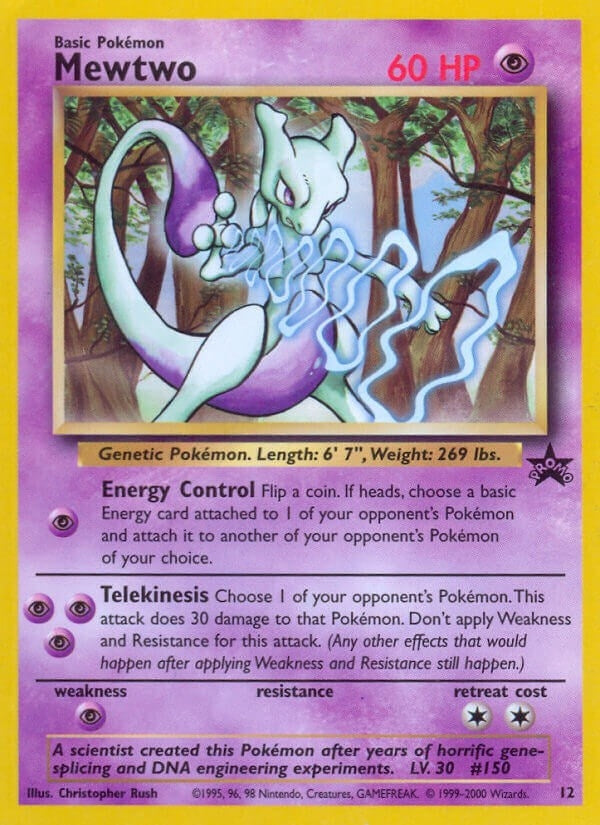Image for Mewtwo (12) (12/53) (PR) - Pokemon