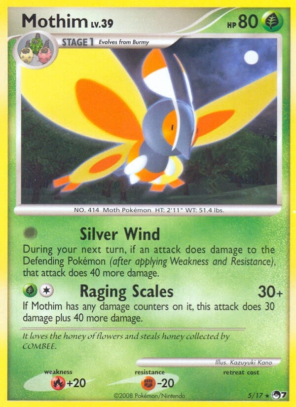 Image for Mothim (005/017) (POP) - Pokemon
