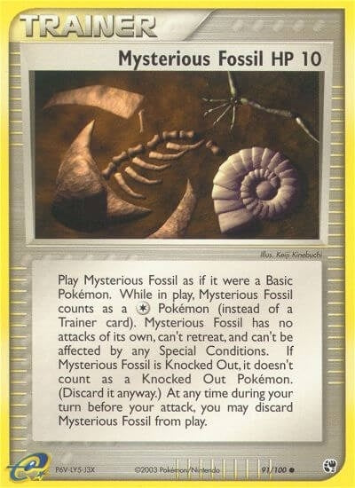 Image for Mysterious Fossil (91/100) (SS) - Pokemon