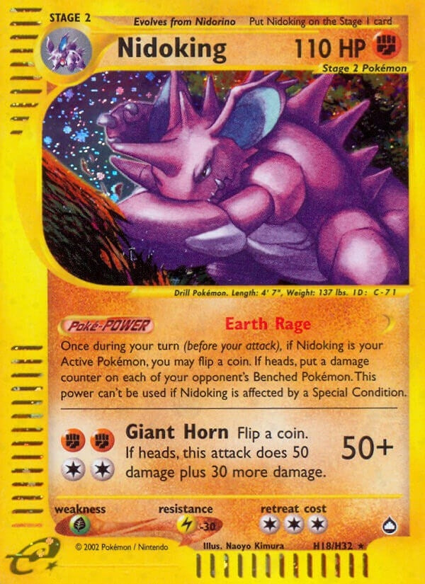 Image for Nidoking (H18) (H18/H32) (AQ) - Pokemon