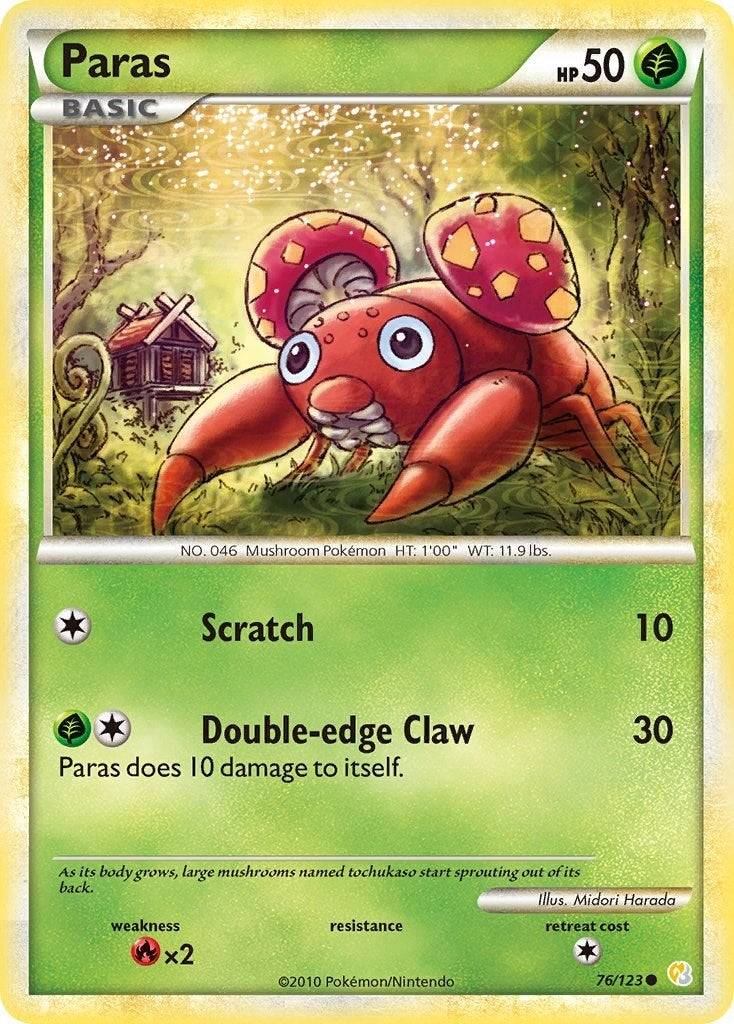 Image for Paras (76/123) (HS) - Pokemon